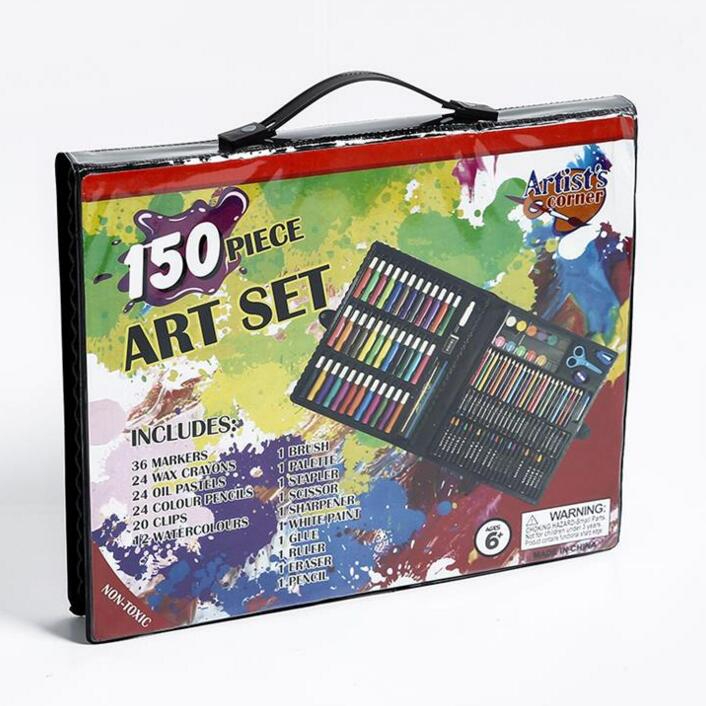  Color More Juego de arte de lujo de 143 piezas, juego de pintura  en estuche de madera portátil, kit de arte profesional, suministros de arte  para adultos, adolescentes y artistas, pintura